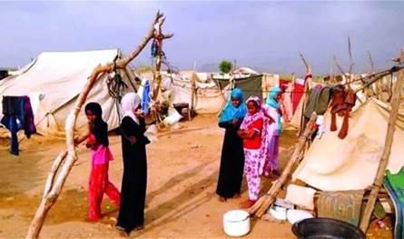 في تعز.. نزوح جماعي جراء الحرب